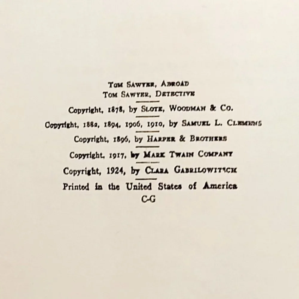 Mark Twain vintage from